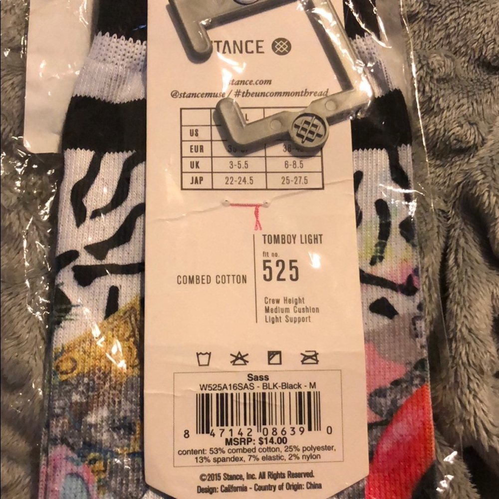 Stance Women’s Sock Size medium 8-10.5